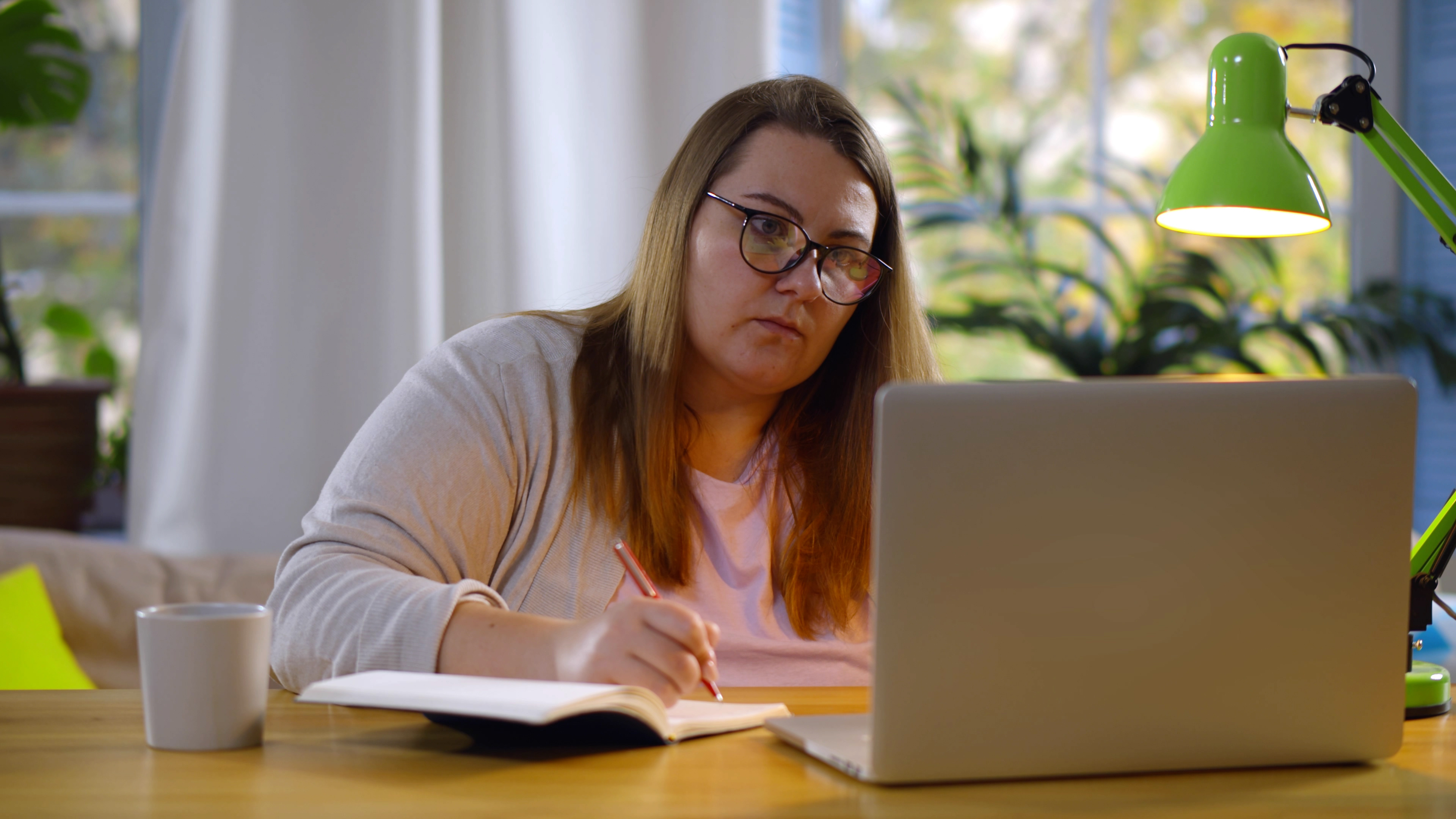 woman on computer