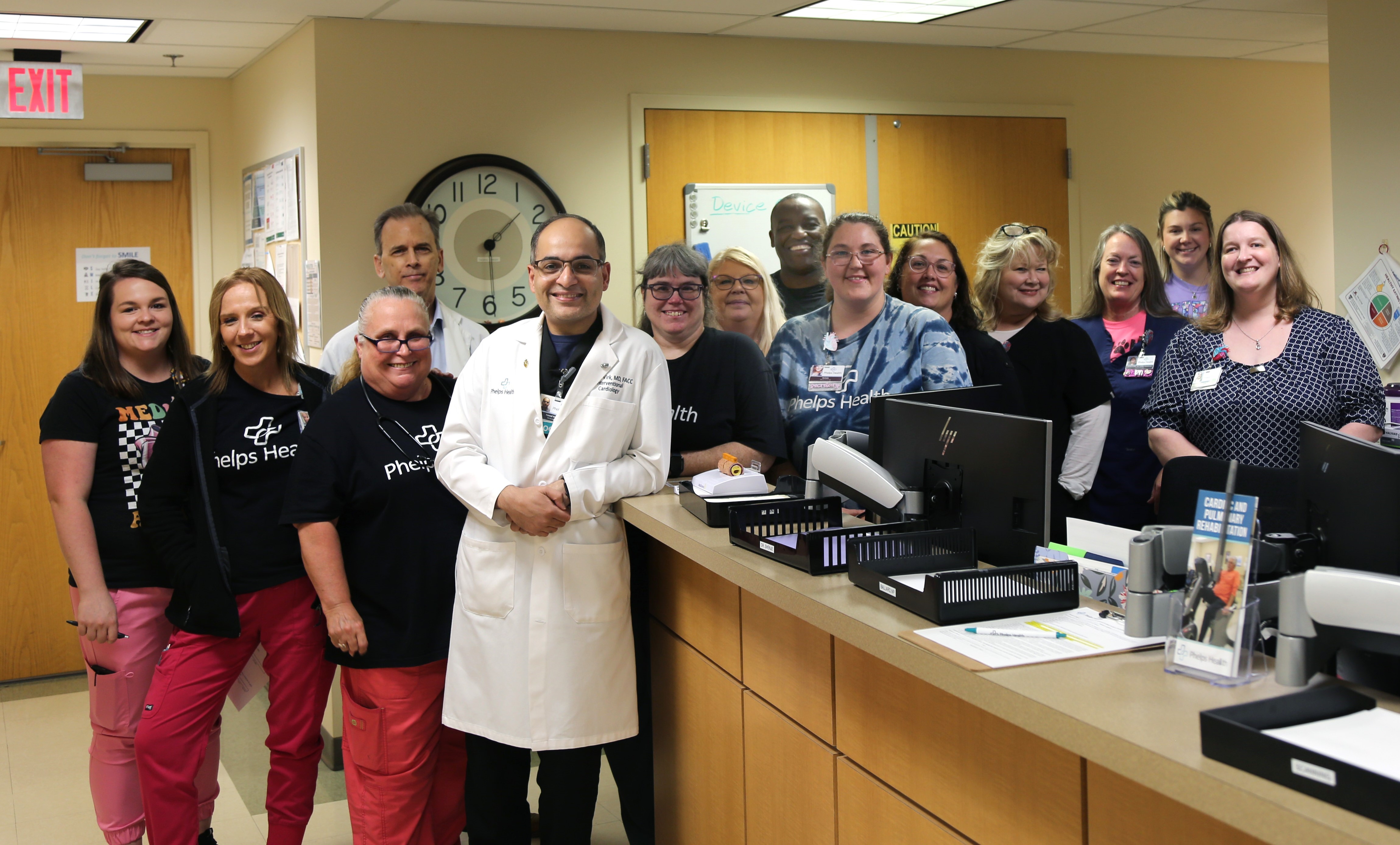 The Phelps Health Cardiology team celebrates their latest heart care awards.