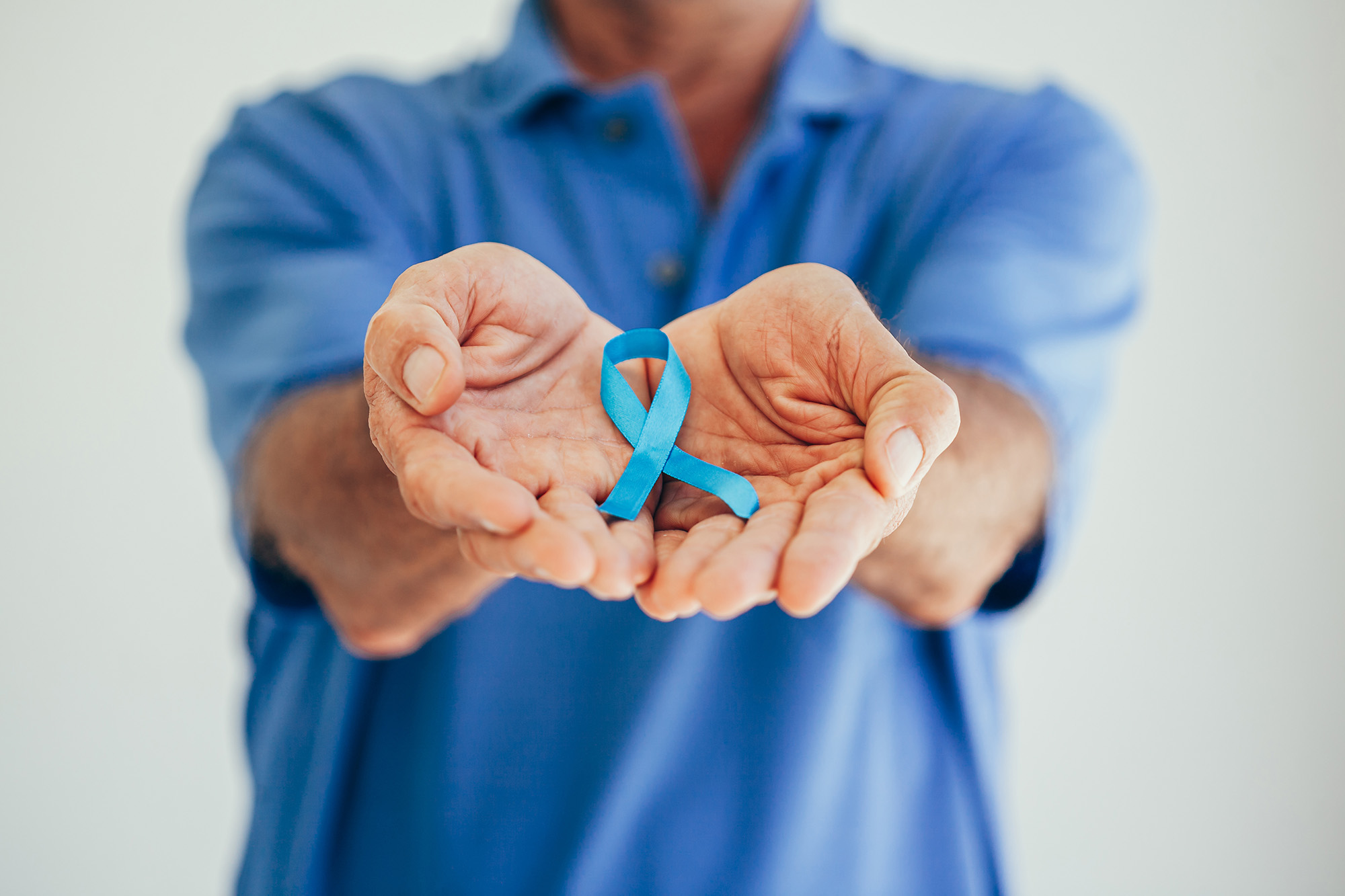 Blue ribbon for prostate cancer