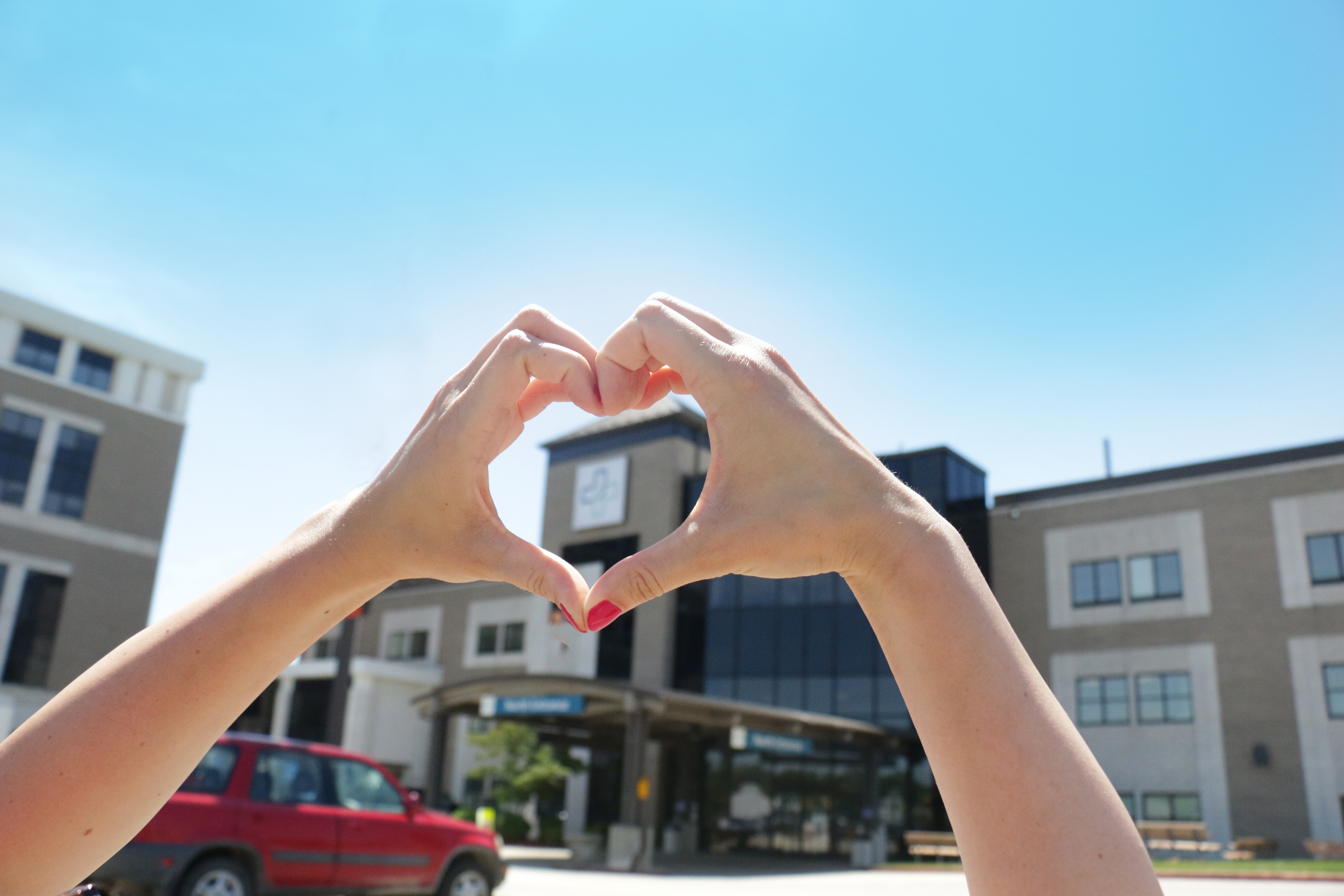 hands forming heart