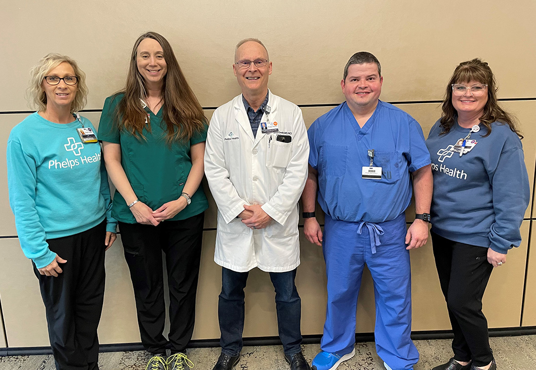 Dr. Lloyd-Smith with the Urology clinic team