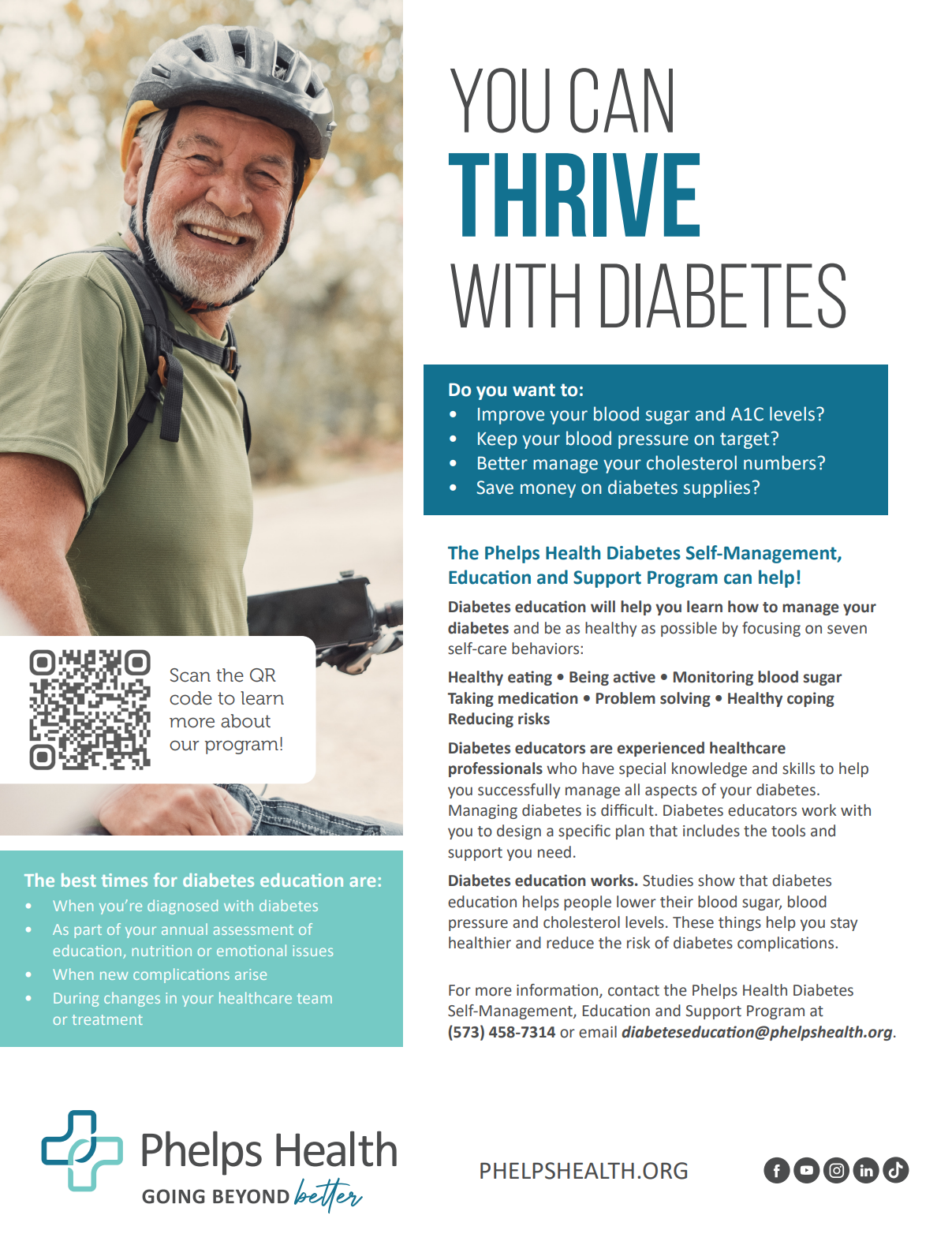 You can thrive with Diabetes Flyer