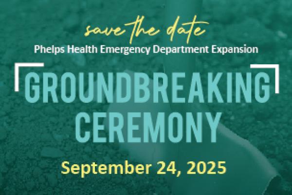 Groundbreaking for Phelps Health Emergency Department