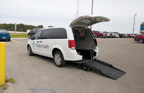 Phelps Health patient transportation van