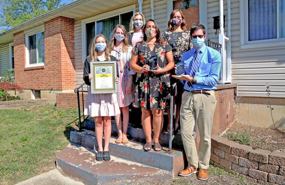 Phelps Health Marketing Department staff with awards