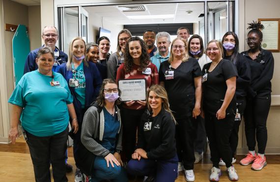 Phelps Health Emergency staff cares award winners