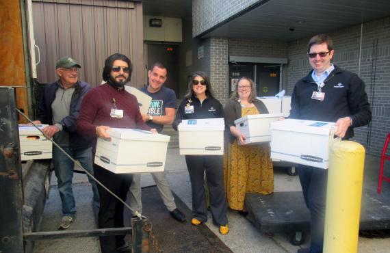 The Phelps Health Mission Possible group sponsors the annual “Basket of Thanksgiving” food drive.