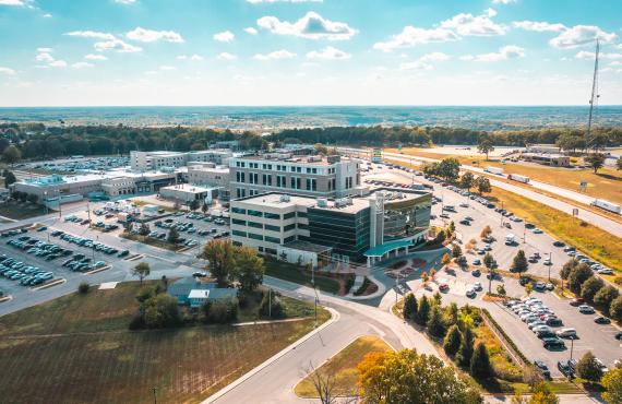 Phelps Health's main campus in Rolla, Missouri. 