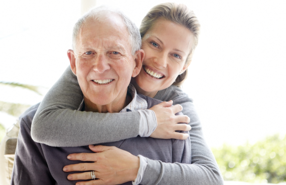happy older couple