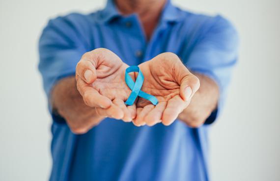 Blue ribbon for prostate cancer