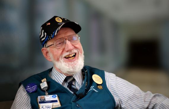Volunteer Paul Goddard smiling and laughing thumbnail